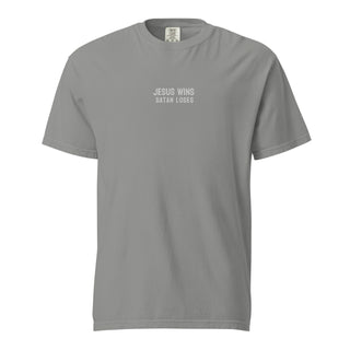 Jesus Wins Satan Loses | Unisex T-Shirt | Embroidered
